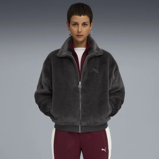 Foto del prodotto PUMA Giacca in pile Wardrobe Essentials da donna, Abbigliamento, Grigio Gray