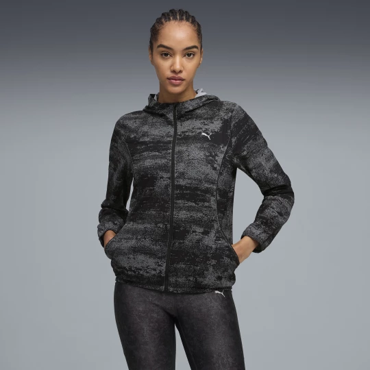 Foto del prodotto PUMA Giacca in tessuto Run Velocity Printed da donna, Abbigliamento, Nero czarny