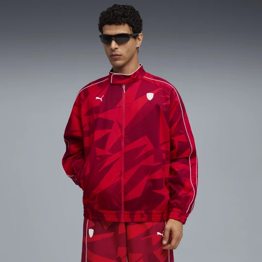Foto del prodotto PUMA Giacca T7 Scuderia Ferrari HP 20 Years of Rosso da uomo, Abbigliamento czerwony