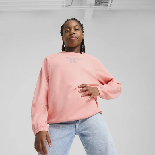 Foto del prodotto PUMA Girocollo BUTTERFLY VIBE per ragazzi, Abbigliamento, Rosa różowy