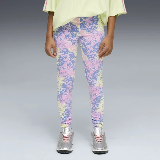 Foto del prodotto PUMA Leggings a vita alta con stampa per ragazza, Abbigliamento, Viola purpurowy