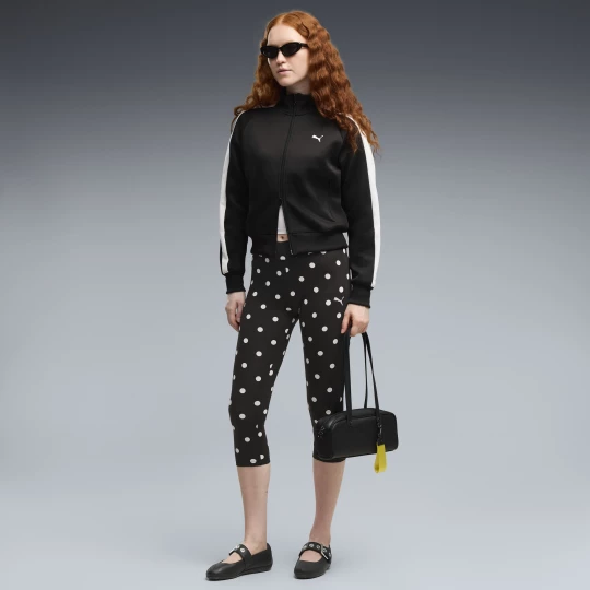 Foto del prodotto PUMA Leggings capri a pois da donna, Abbigliamento, Nero czarny
