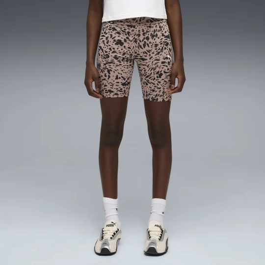 Foto del prodotto PUMA Leggings corti con stampa animalier grafica da ragazza, Abbigliamento, Beige