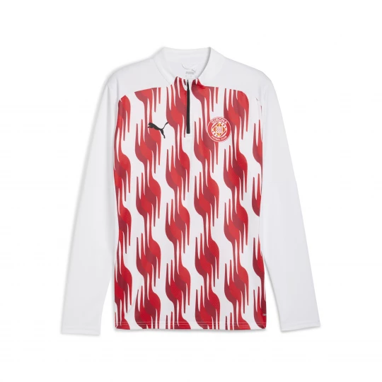 Foto del prodotto PUMA Maglia con zip corta pre-partita Girona FC da uomo, Accessori, Bianco biały