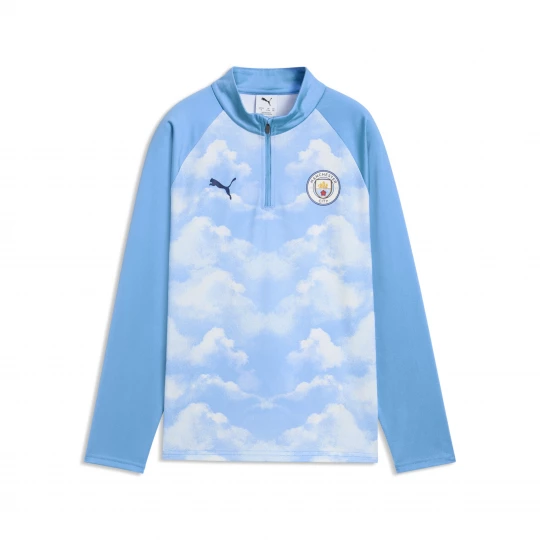 Foto del prodotto PUMA Maglia da allenamento con zip Manchester City per ragazzi, Accessori, Blu niebieski