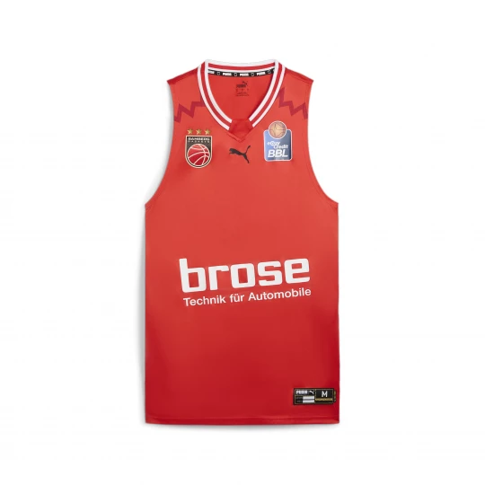 Foto del prodotto PUMA Maglia da basket Bamberg II da uomo, Abbigliamento, Rosso czerwony