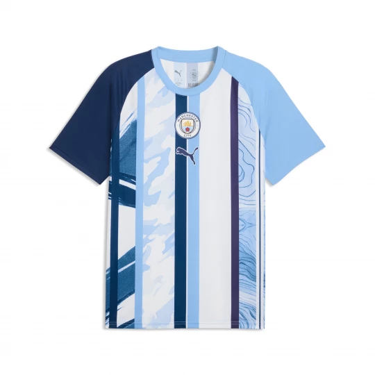 Foto del prodotto PUMA Maglia da riscaldamento Manchester City da uomo, Accessori, Bianco biały