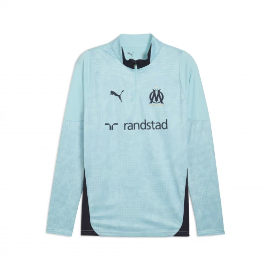 Foto del prodotto PUMA Maglia da training con zip corta Olympique de Marseille da uomo, Accessori, Blu niebieski