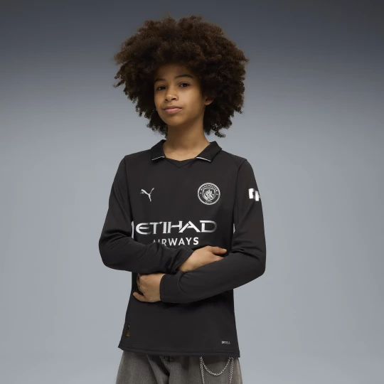 Foto del prodotto PUMA Maglia gara Away a maniche lunghe Manchester City 25 / 26 per ragazzi, Abbigliamento, Nero czarny