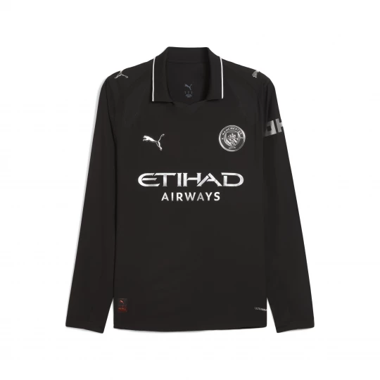 Foto del prodotto PUMA Maglia gara Away a maniche lunghe Manchester City Authentic 25 / 26 da uomo, Accessori, Nero czarny