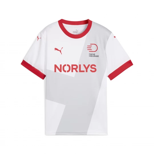 Foto del prodotto PUMA Maglia gara Away Federazione danese di pallamano 24 / 25 per ragazzi, Abbigliamento, Bianco biały