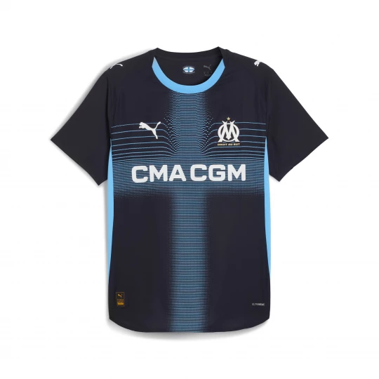 Foto del prodotto PUMA Maglia gara Away Olympique de Marseille Authentic 25 / 26 da uomo, Accessori, Blu niebieski