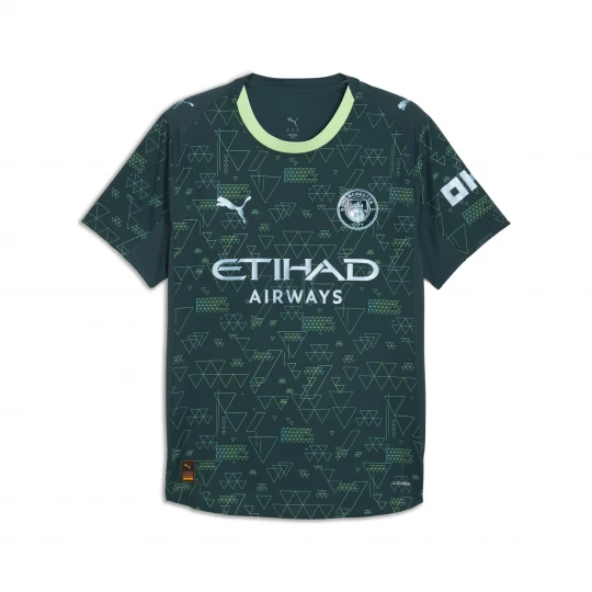 Foto del prodotto PUMA Maglia gara Fourth Manchester City Authentic 25 / 26 da uomo, Accessori, Verde zielony