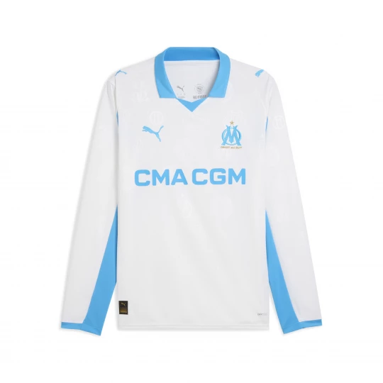 Foto del prodotto PUMA Maglia gara Home a maniche lunghe Olympique de Marseille 25 / 26 da uomo, Accessori, Bianco biały