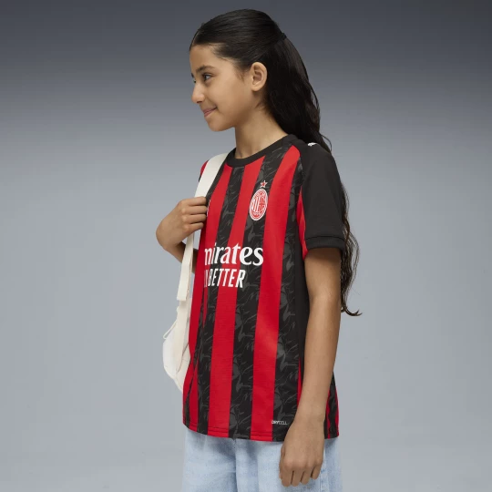 Foto del prodotto PUMA Maglia gara Home AC Milan 25 / 26 per ragazzi, Abbigliamento, Rosso czerwony