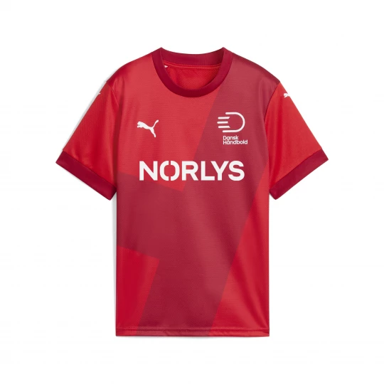 Foto del prodotto PUMA Maglia gara Home Federazione danese di pallamano 24 / 25 per ragazzi, Abbigliamento, Rosso czerwony
