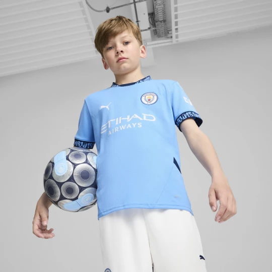 Foto del prodotto PUMA Maglia gara Home Manchester City 24 / 25 per ragazzi, Abbigliamento, Blu niebieski