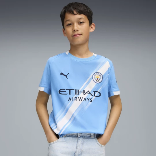 Foto del prodotto PUMA Maglia gara Home Manchester City 25 / 26 per ragazzi, Abbigliamento, Blu niebieski