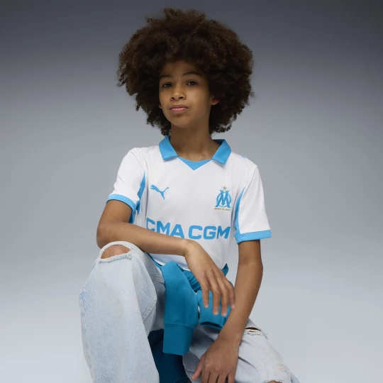 Foto del prodotto PUMA Maglia gara Home Olympique de Marseille 25 / 26 per ragazzi, Abbigliamento, Bianco biały