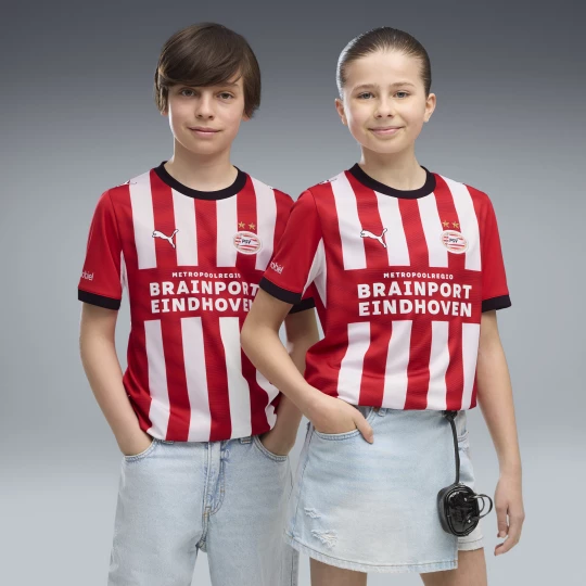 Foto del prodotto PUMA Maglia gara Home PSV Eindhoven 26 / 27 per ragazzi, Abbigliamento, Rosso czerwony