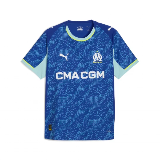 Foto del prodotto PUMA Maglia gara Third Olympique de Marseille Authentic 25 / 26 da uomo, Accessori, Blu niebieski