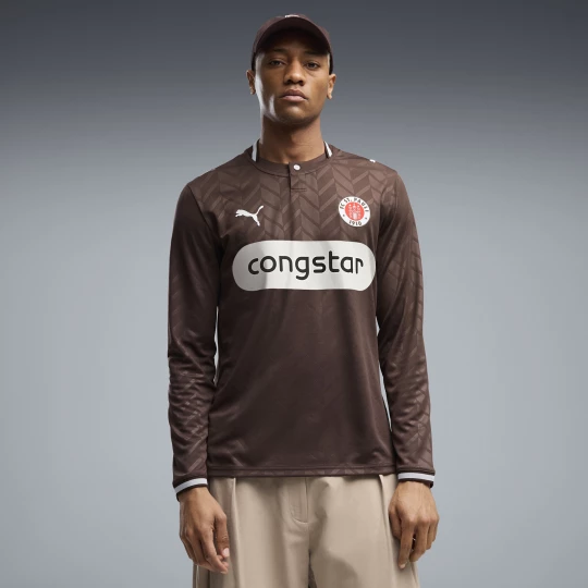 Foto del prodotto PUMA Maglia Home a maniche lunghe FC St. Pauli 26 / 27 da uomo, Accessori, Marrone brązowy