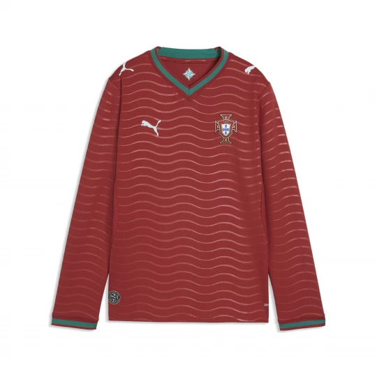 Foto del prodotto PUMA Maglia Home a maniche lunghe Portogallo 2026 per ragazzi, Accessori, Rosso czerwony