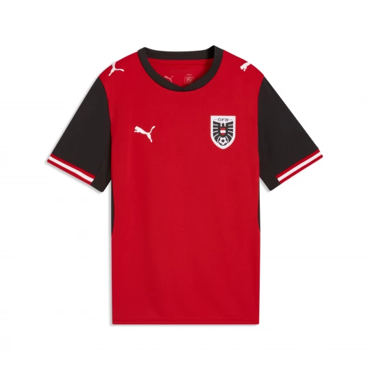 Foto del prodotto PUMA Maglia Home Austria 2026 per ragazzi, Accessori, Rosso czerwony