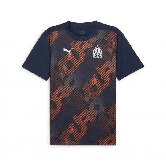 Foto del prodotto PUMA Maglia pre-partita a manica corta dell'Olympique de Marseille da uomo, Abbigliamento, Blu niebieski