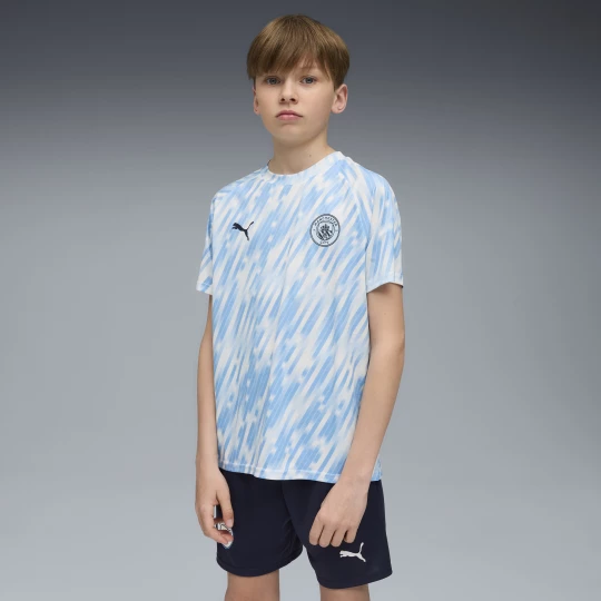 Foto del prodotto PUMA Maglia pre-partita Manchester City per ragazzi, Abbigliamento, Blu niebieski