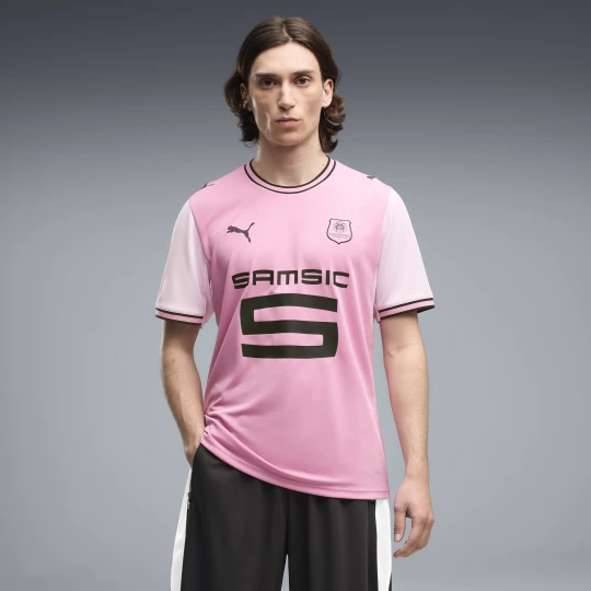 Foto del prodotto PUMA Maglia Third Stade Rennais da uomo, Abbigliamento, Rosa różowy