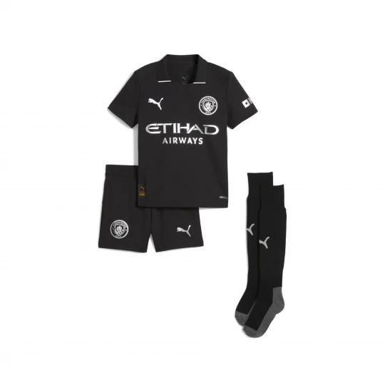 Foto del prodotto PUMA Mini kit Away Manchester City 25 / 26 per bambini, Abbigliamento, Nero czarny
