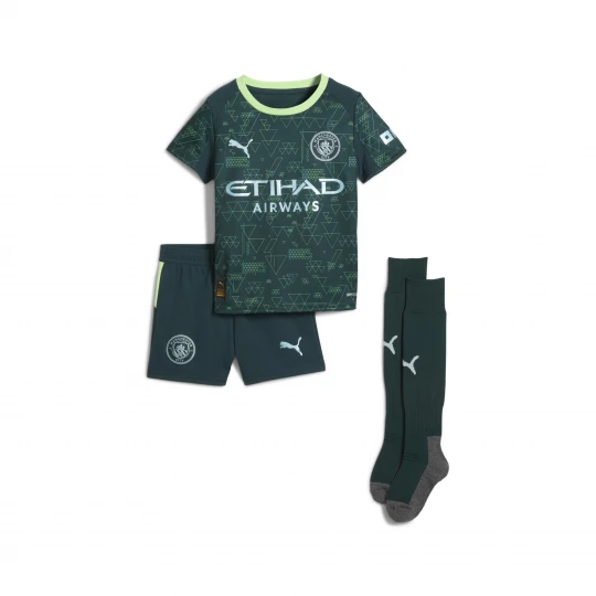 Foto del prodotto PUMA Mini kit Fourth Manchester City 25 / 26 per bambini, Abbigliamento, Verde zielony