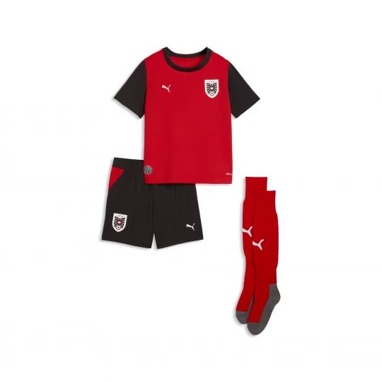 Foto del prodotto PUMA Mini kit Home Austria 2026 per ragazzi, Accessori, Rosso czerwony