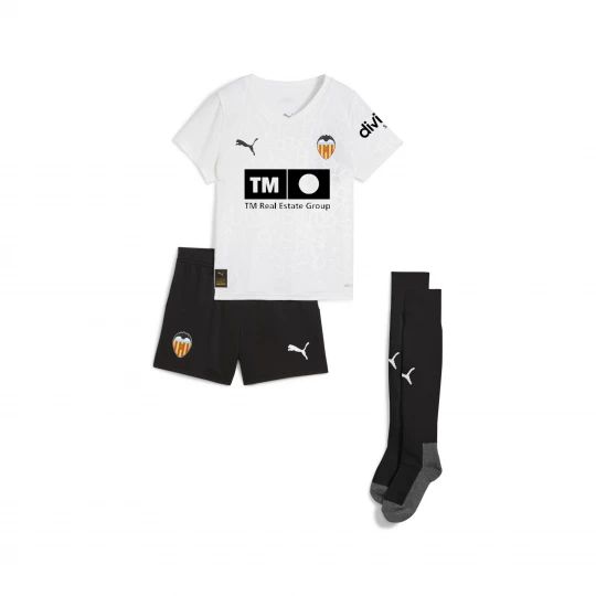 Foto del prodotto PUMA Mini kit Home Valencia CF 25 / 26 per bambini, Abbigliamento, Bianco biały