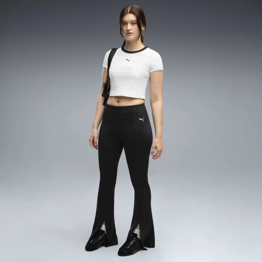 Foto del prodotto PUMA Pantaloni aderenti a zampa con pintuck Essentials da donna, Accessori, Nero czarny
