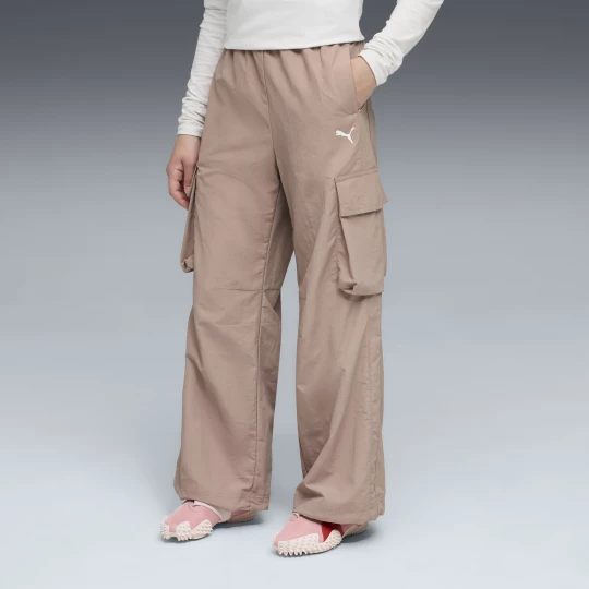 Foto del prodotto PUMA Pantaloni cargo T7 dal taglio morbido per ragazzi, Abbigliamento, Beige