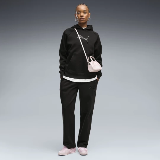 Foto del prodotto PUMA Pantaloni Essentials Sequins in morbido pile da donna, Abbigliamento, Nero czarny