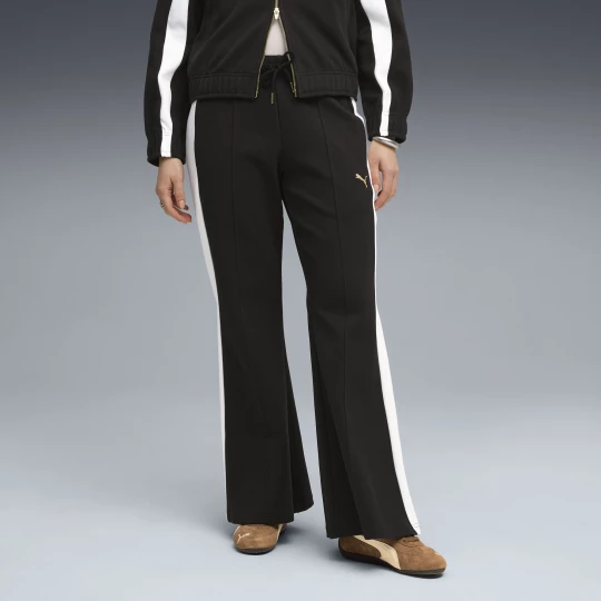 Foto del prodotto PUMA Pantaloni scampanati T7 da donna, Abbigliamento, Nero czarny