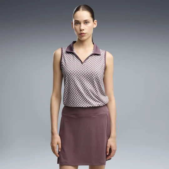 Foto del prodotto PUMA Polo da golf senza maniche Club da donna, Accessori, Marrone brązowy