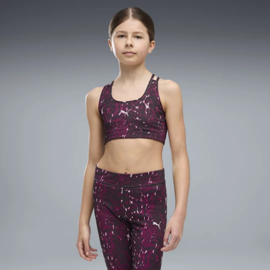 Foto del prodotto PUMA Reggiseno sportivo con stampa Train All Day Essentials da ragazza, Abbigliamento, Rosa różowy