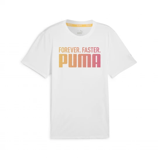 Foto del prodotto PUMA RUN FAV "Forever. Faster.” T-shirt da uomo, Abbigliamento, Bianco biały