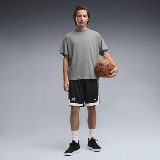 Foto del prodotto PUMA Shorts da basket in mesh Fundamentals 8" da uomo, Abbigliamento, Nero czarny