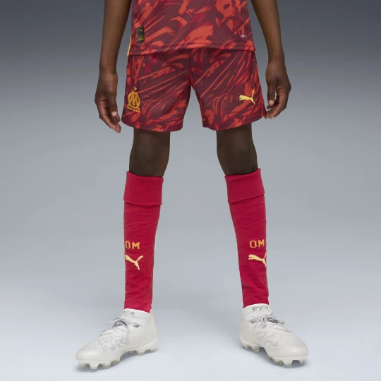 Foto del prodotto PUMA Shorts da portiere Olympique de Marseille 25 / 26 per ragazzi, Abbigliamento, Rosso czerwony