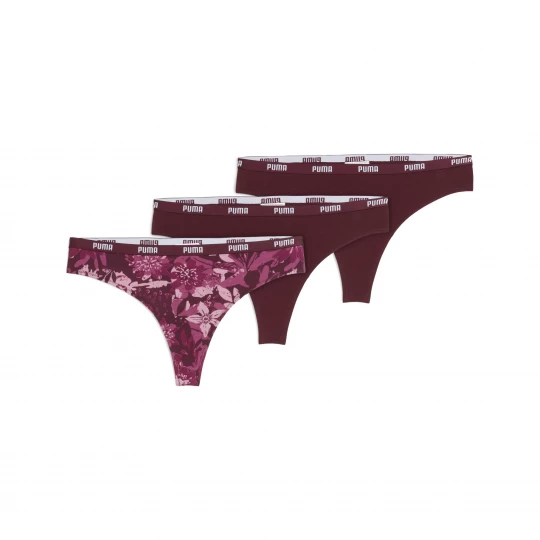 Foto del prodotto PUMA Slip da donna (confezione da 3), Abbigliamento, Rosso czerwony
