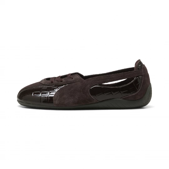Foto del prodotto PUMA Sneakers stile ballerina Speedcat Nova Croc-Texture da donna, Scarpe, Marrone brązowy