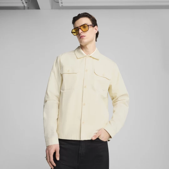 Foto del prodotto PUMA Sovracamicia MMQ in tessuto antistrappo da uomo, Abbigliamento, Bianco biały