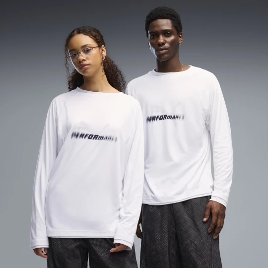 Foto del prodotto PUMA T-shirt a maniche lunghe CLRT unisex, Accessori, Bianco biały