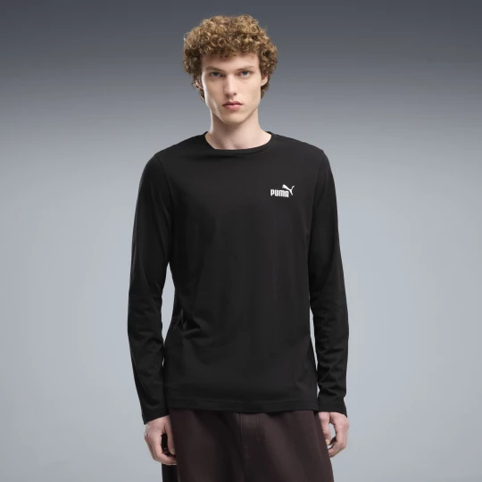 Foto del prodotto PUMA T-shirt a maniche lunghe Essentials con logo N. 1 da uomo, Abbigliamento, Nero czarny