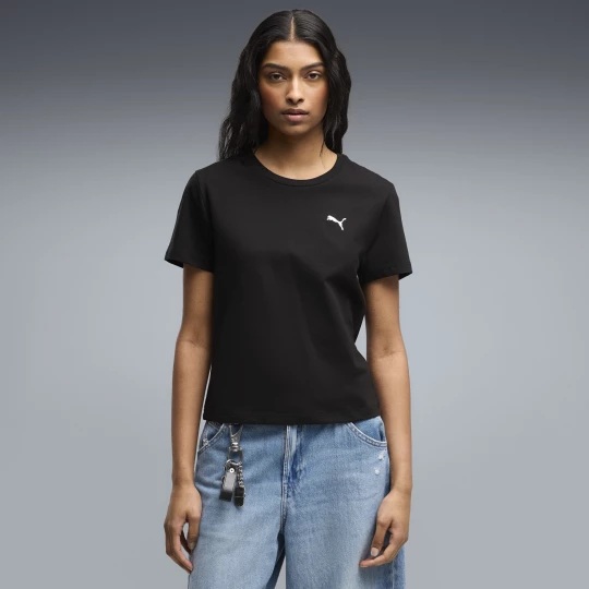 Foto del prodotto PUMA T-shirt aderente Essentials da donna, Abbigliamento, Nero czarny